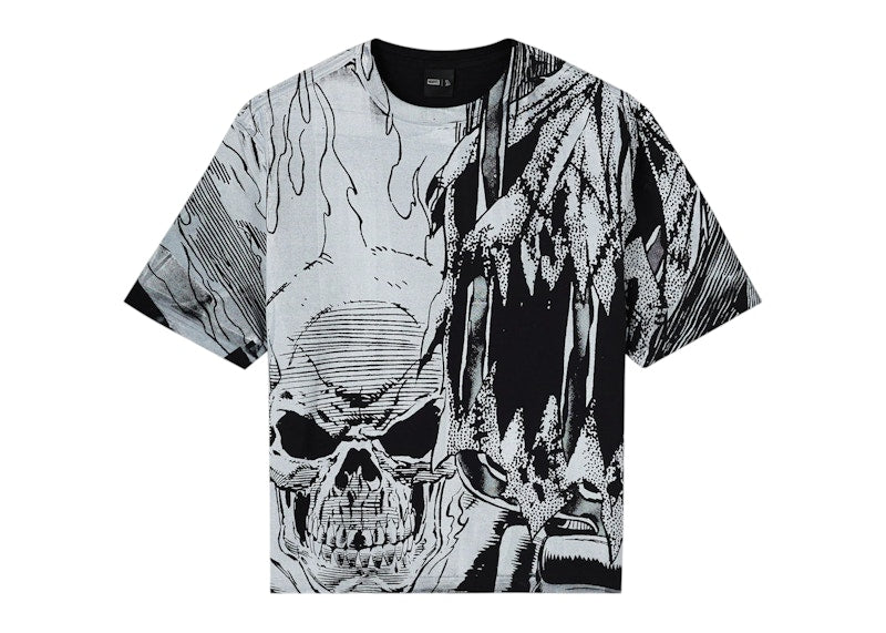 OVO Marvel Ghost Rider Splash Page Tee Black