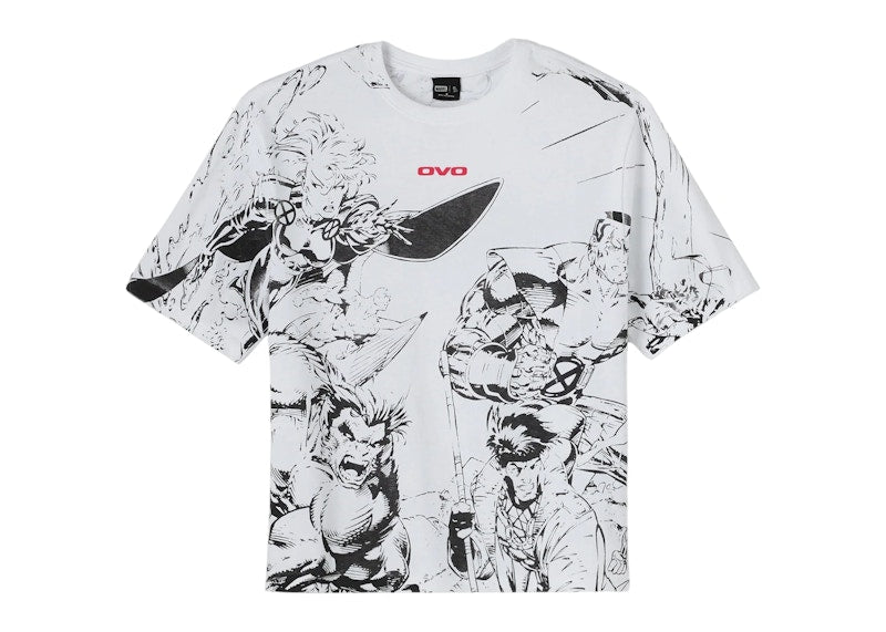 OVO Marvel X-Men Splash Page Tee White