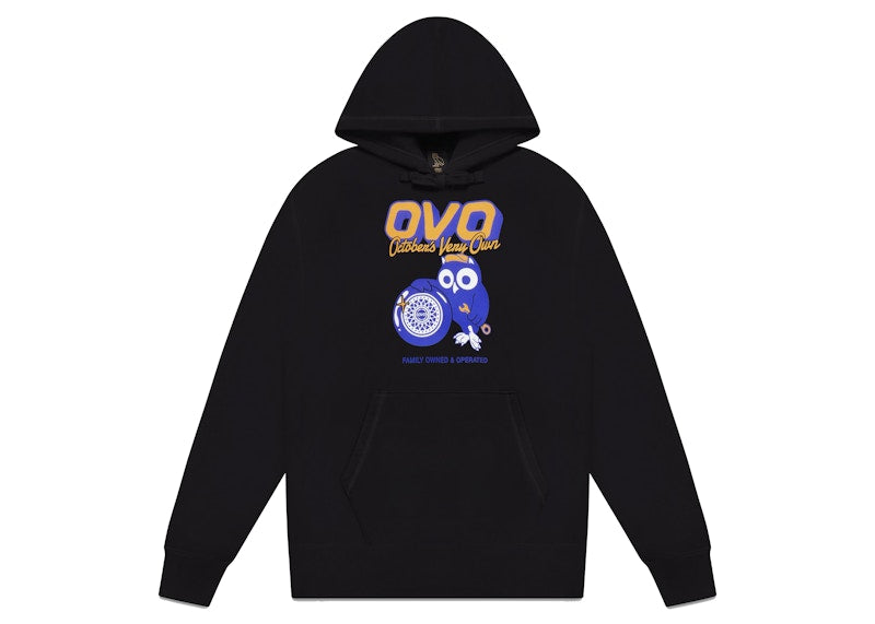 OVO Mechanic Owl Hoodie Black