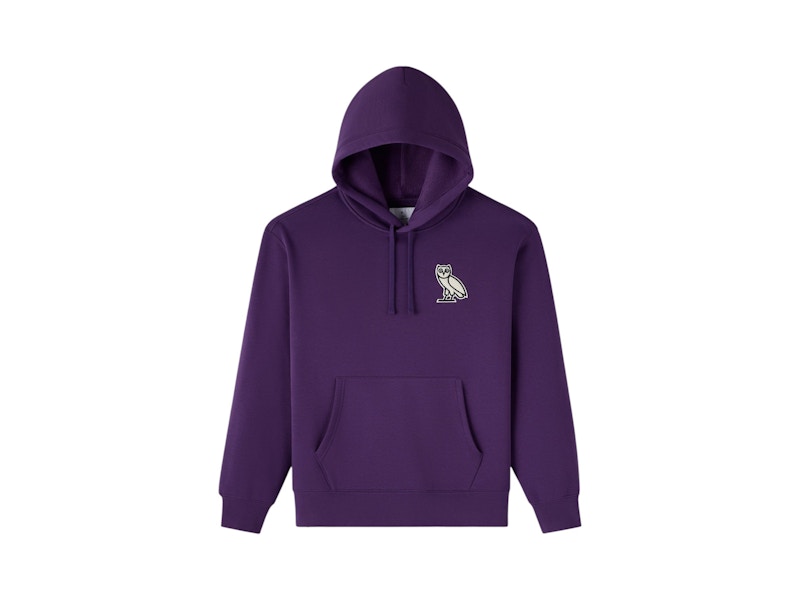 OVO Mini OG Plush Hoodie Purple