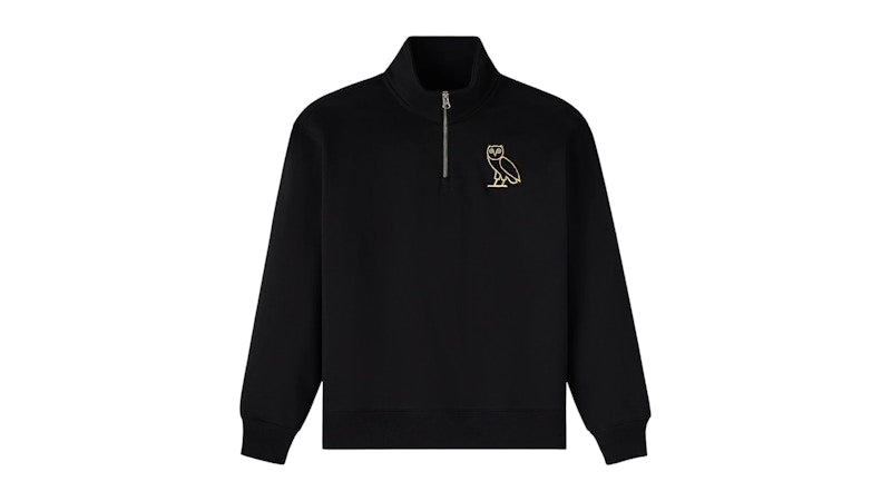 OVO Mini OG Quarter-Zip Mockneck Black