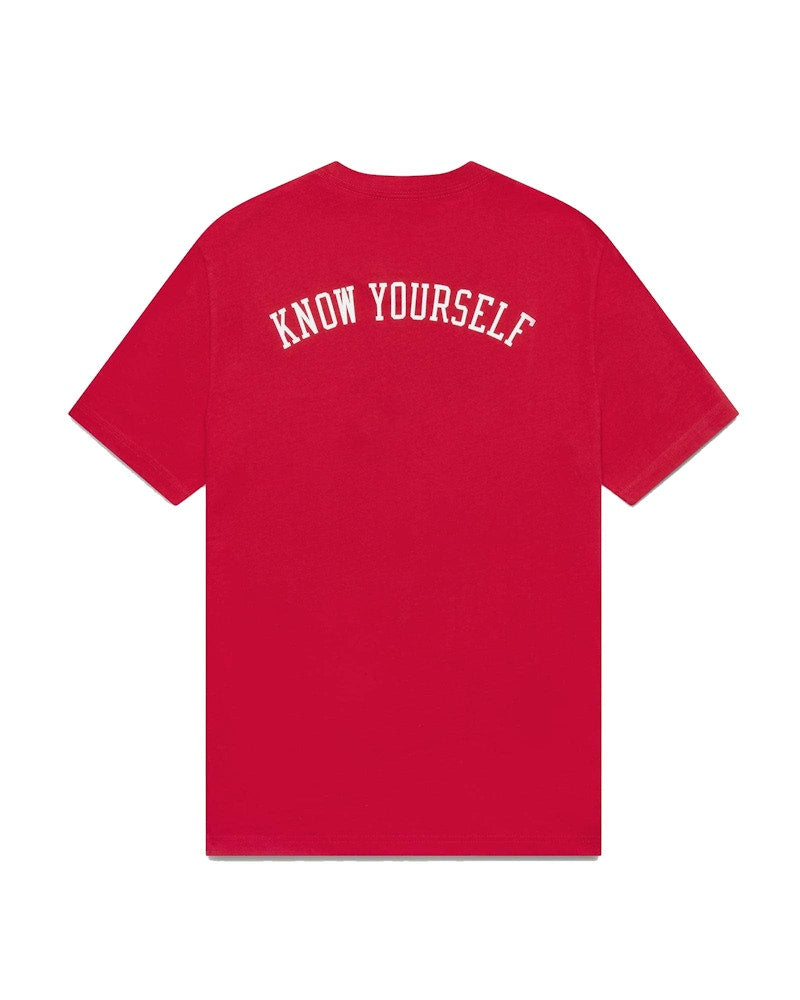 OVO Mitchell And Ness '95 Raptors OG Owl T-Shirt Red