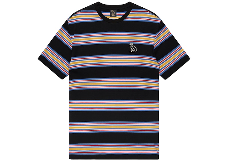 OVO Multi-Stripe T-shirt Black