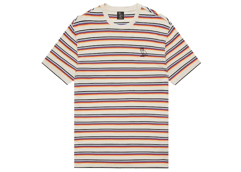 OVO Multi-Stripe T-shirt Cream