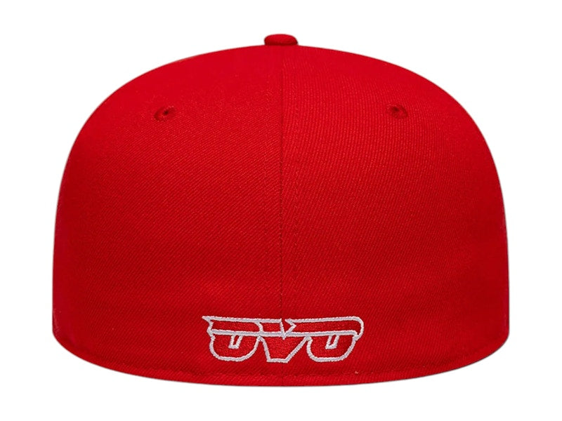OVO NBA Atlanta Hawks New Era 59Fifty Fitted Hat Red