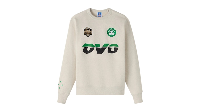 OVO NBA Boston Celtics Crewneck Pearl Grey