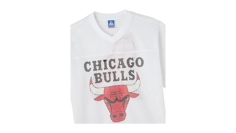 OVO NBA Chicago Bulls Mesh Jersey White