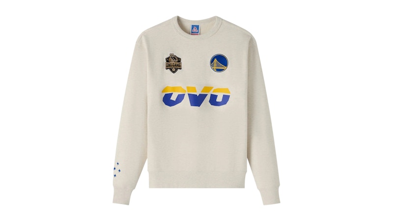 OVO NBA Golden State Warriors Crewneck Pearl Grey
