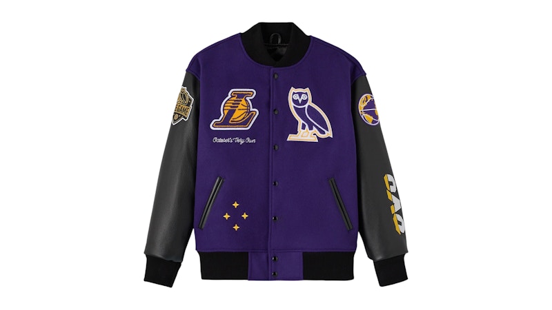 OVO NBA Los Angeles Lakers Varsity Jacket Purple