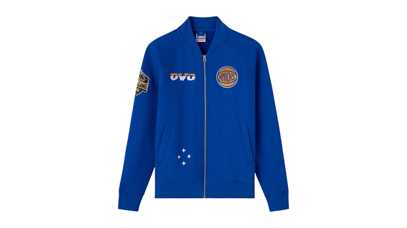 OVO NBA New York Knicks Fleece Jacket Blue