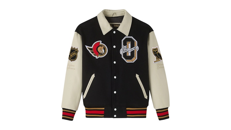 OVO NHL Ottawa Senators Varsity Jacket Black