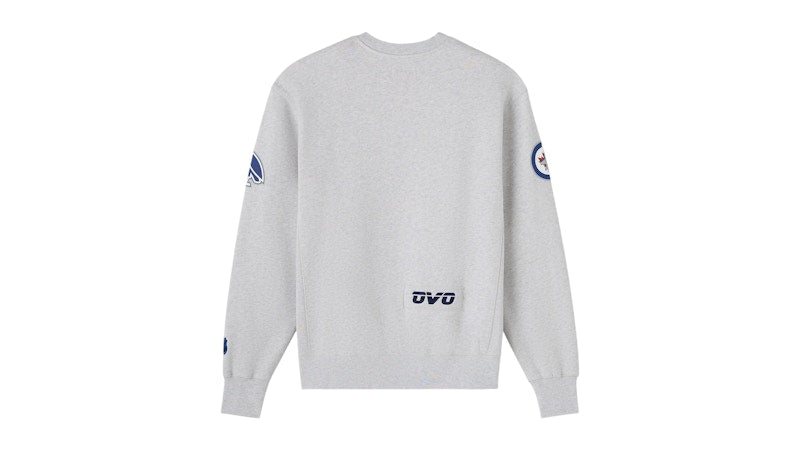 OVO NHL Winnipeg Jets Ash Crewneck Ash Heather