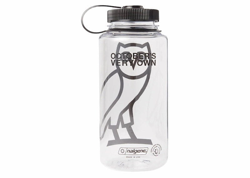 OVO Nalgene Water Bottle Clear/Black