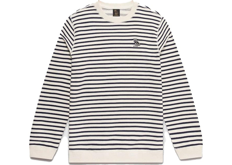 OVO Nautical Stripe Crewneck Navy