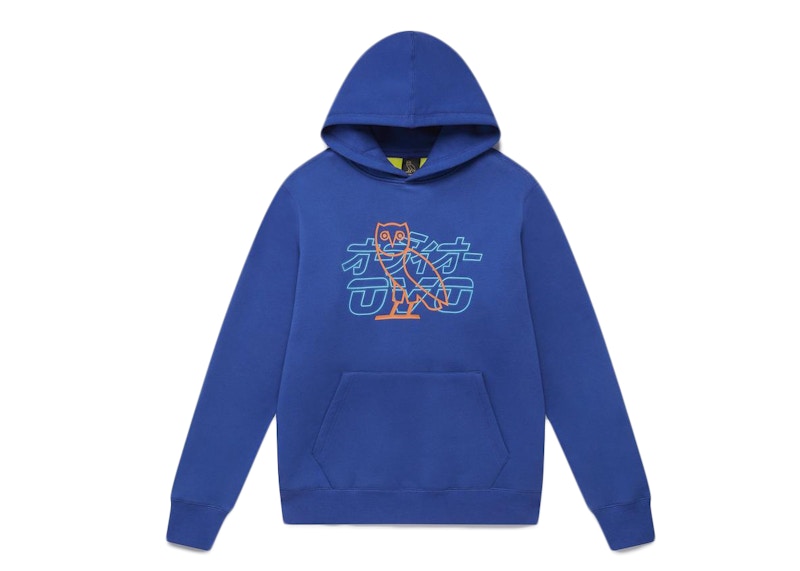 OVO Neon Light Hoodie Royal Blue/Lime