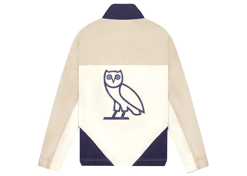 OVO Nylon Chevron Track Jacket Khaki