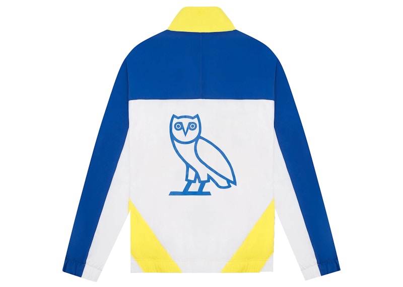 OVO Nylon Chevron Track Jacket White