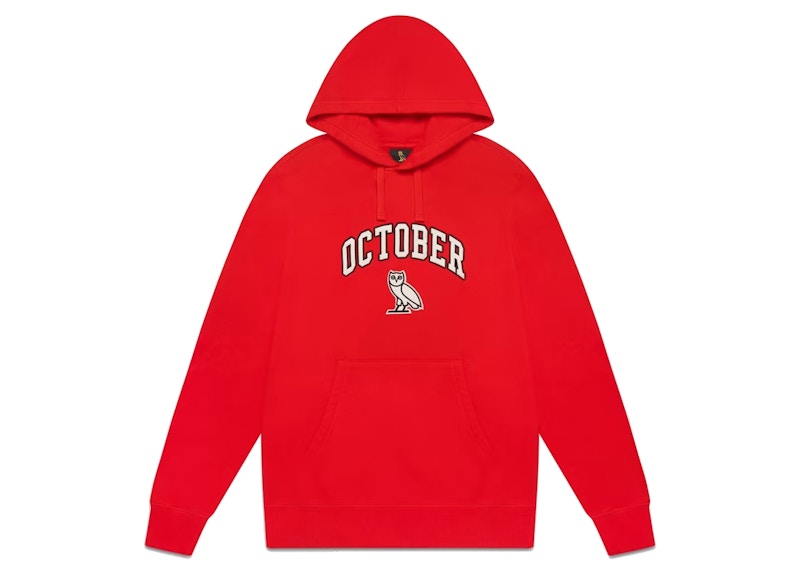 OVO October Arch Hoodie Red