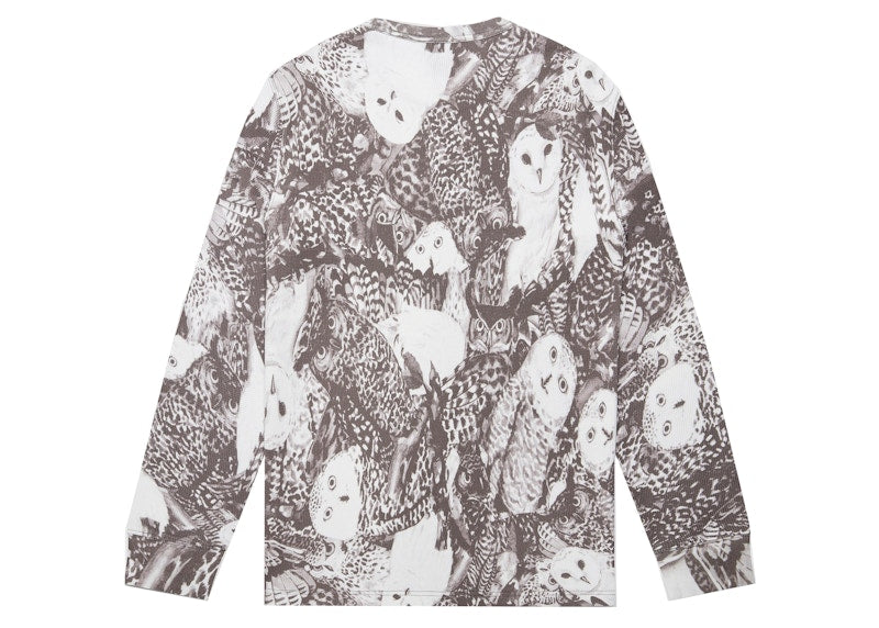 OVO Owl Camo Longsleeve Thermal Grayscale Camo