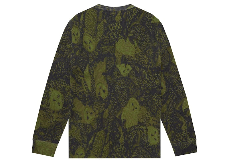 OVO Owl Camo Longsleeve Thermal Olive Camo