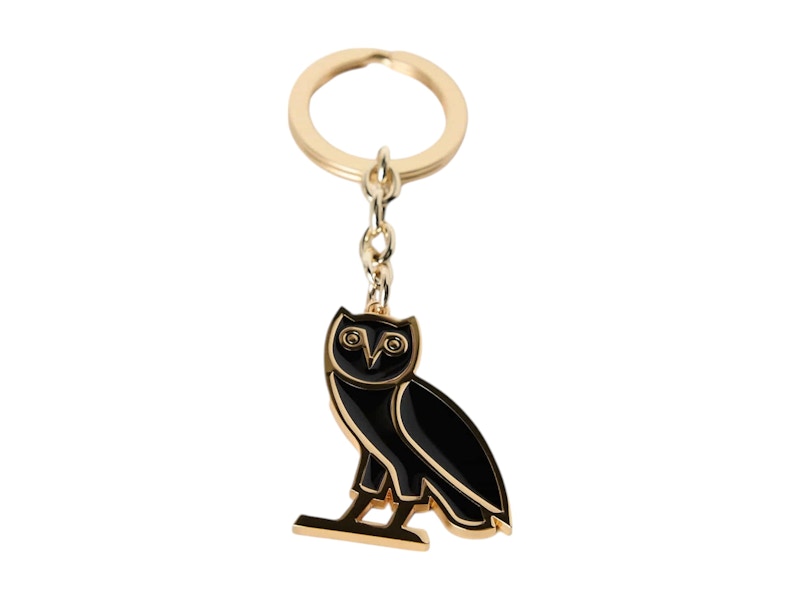OVO Owl Logo Keychain Black/Gold