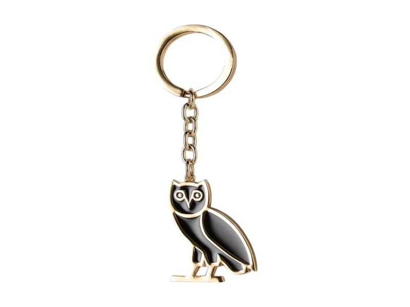OVO Owl Logo Keychain Black/Gold