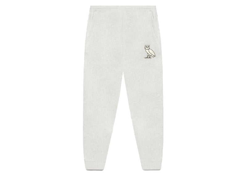 OVO Owl Plush Sweatpant Ash Heather Grey