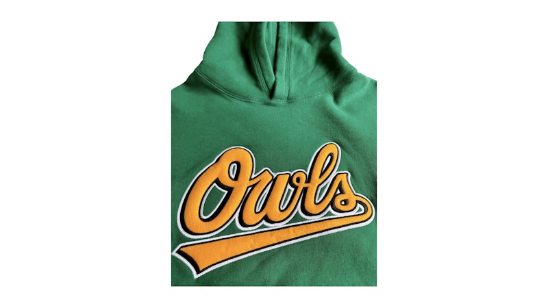 OVO Owls Script Hoodie Forest Green