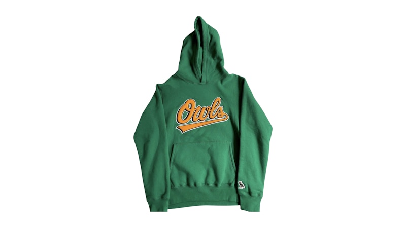 OVO Owls Script Hoodie Forest Green