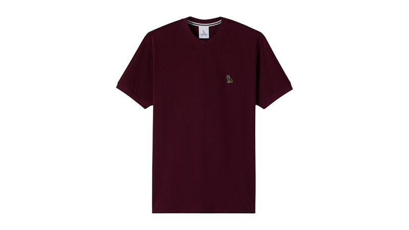 OVO Pique T-Shirt Bordeaux
