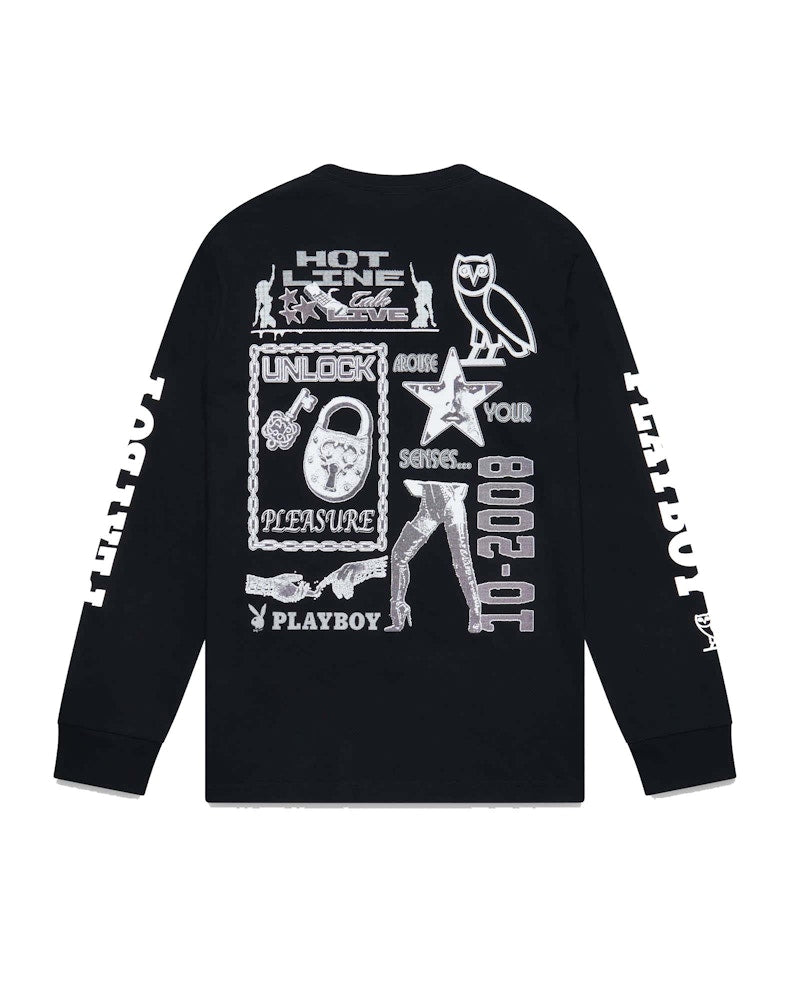 OVO Playboy Hotline Longsleeve T-Shirt Black