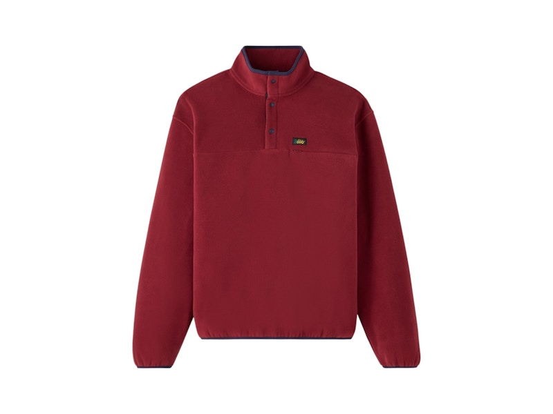OVO Polartec Fleece Mockneck Dark Crimson
