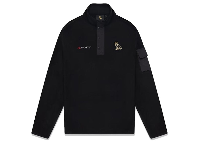 OVO Polartec Thermal Pro Fleece Mock Neck Black