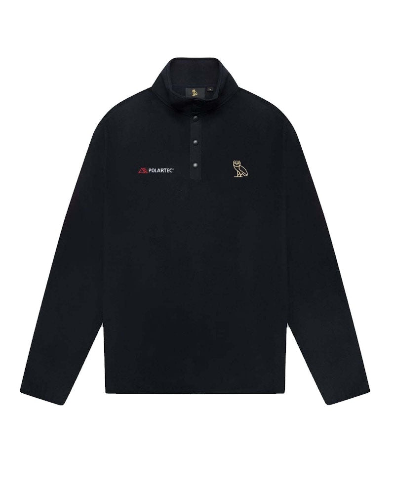 OVO Polartec Thermal Pro Microfleece Mock Neck Black
