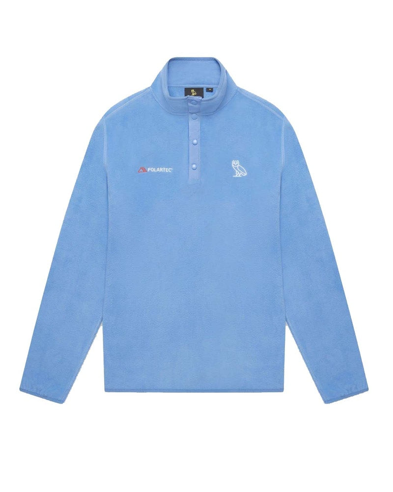 OVO Polartec Thermal Pro Microfleece Mock Neck Blue