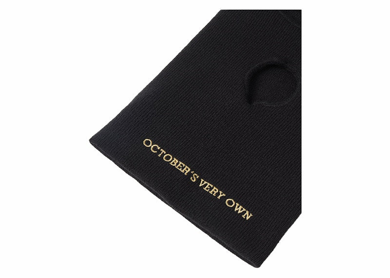 OVO Pom Pom Balaclava Mask Black