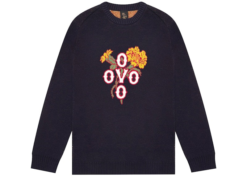 OVO Pom Pom Marigold Sweater Navy