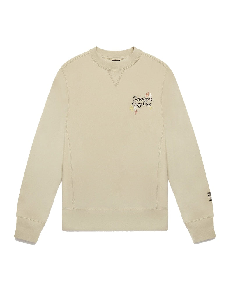 OVO Pompom Script Crewneck Beige