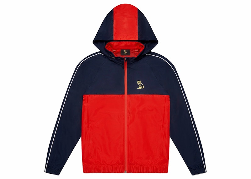 OVO Riptstop Nylon Track Jacket Navy/Red
