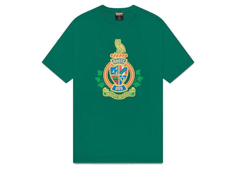OVO Roots Crest T-Shirt Evergreen