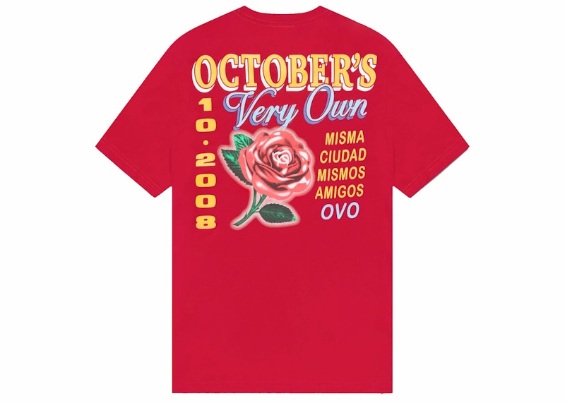 OVO Rose T-shirt Red