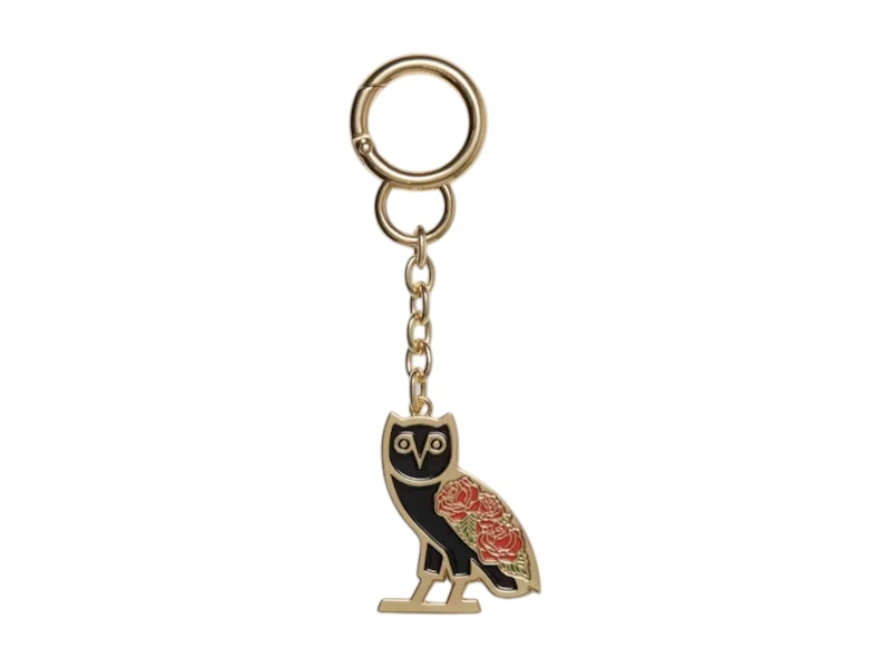 OVO Sandra's Rose Keychain Black/Gold