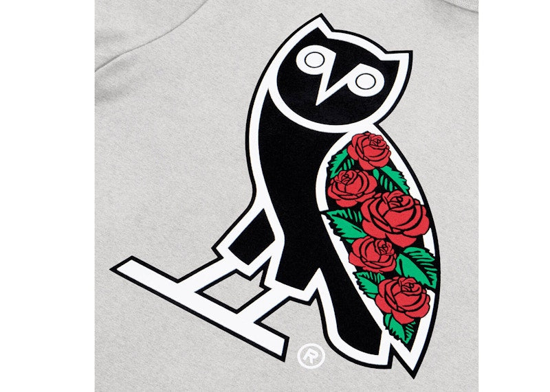 OVO Sandra's Rose OG Owl Tee Grey