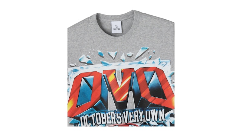 OVO Shattered Backboard Tee Heather Grey