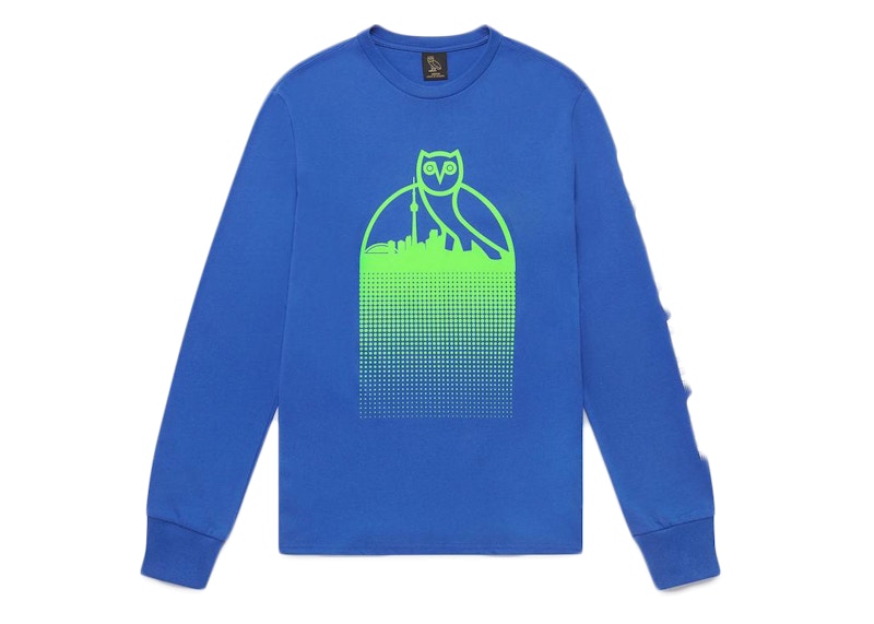 OVO Skyline Longsleeve T-Shirt Sapphire
