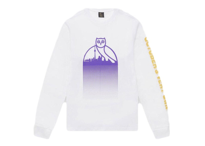 OVO Skyline Longsleeve T-Shirt White