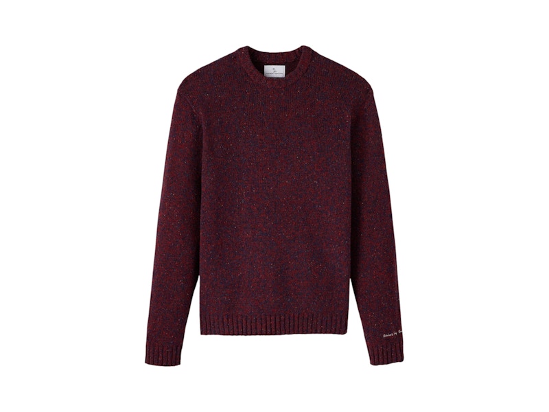 OVO Speckle Crewneck Sweater Red