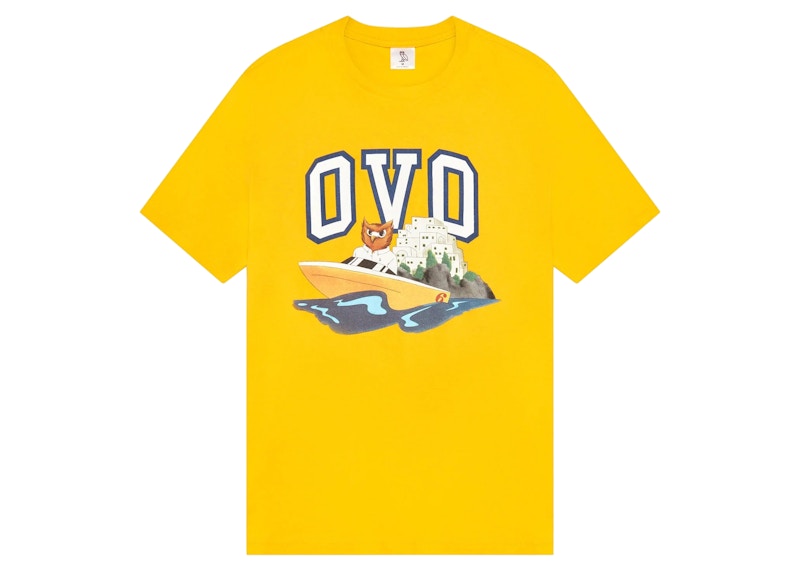 OVO Speedboat Owl T-shirt Yellow