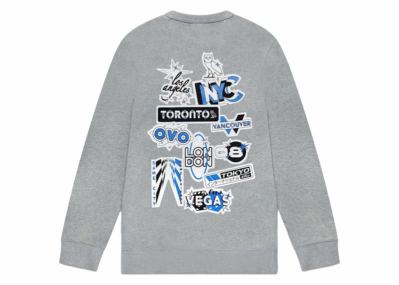 OVO Speedway Crewneck Grey