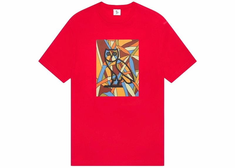 OVO Stained Glass Owl T-shirt Red